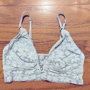 Aerie Light Blue Lace Bralette - Size M